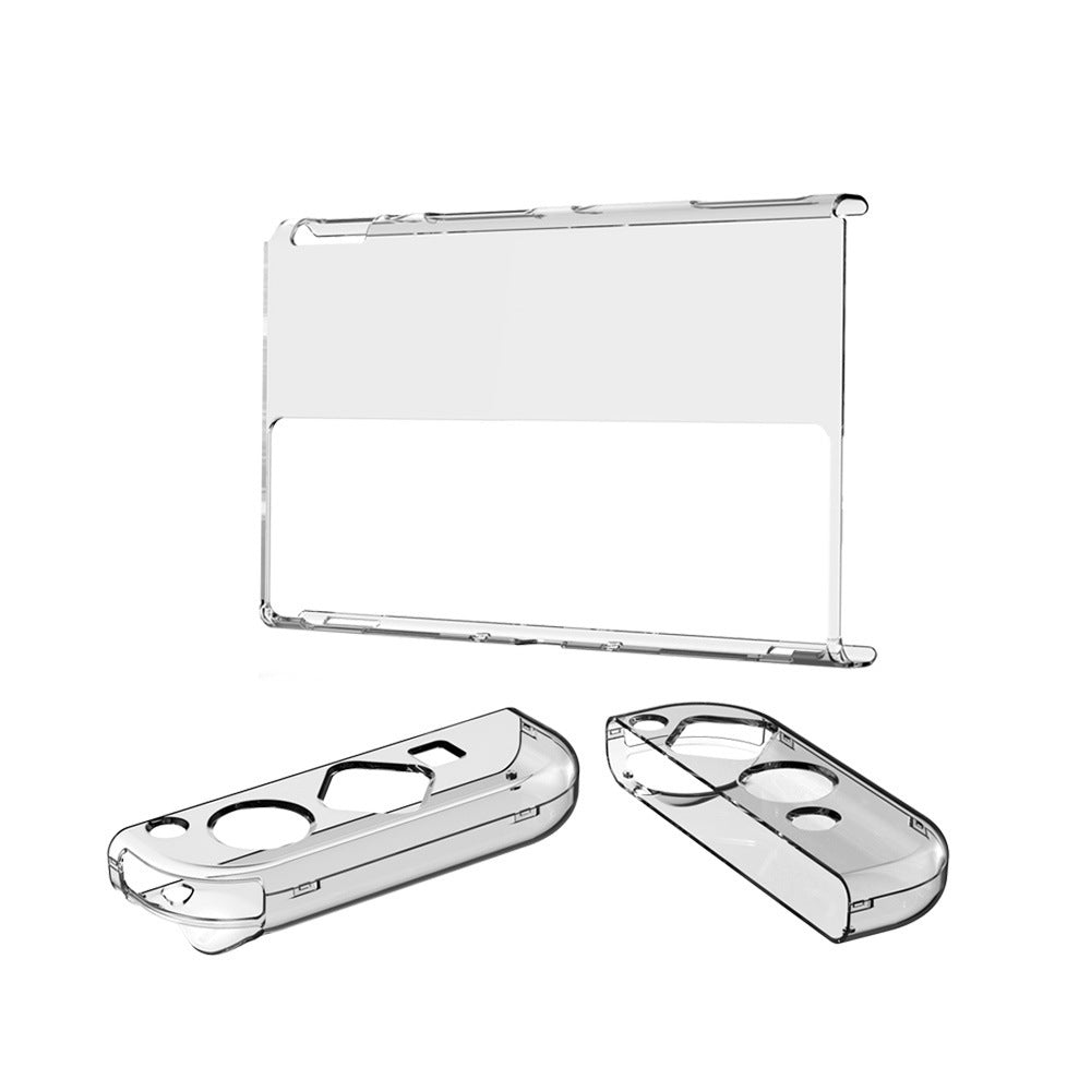 DOBE TNS-1133B 3-in-1 Detachable PC Transparent Protective Case Drop-proof Shell for Nintendo Switch OLED Left/Right Handles Host