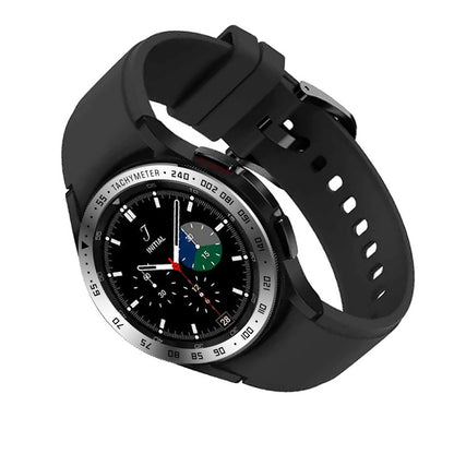 Speed Scale Design Stainless Steel Protective Watch Bezel Ring Cover for Samsung Galaxy Watch4 Classic 46mm