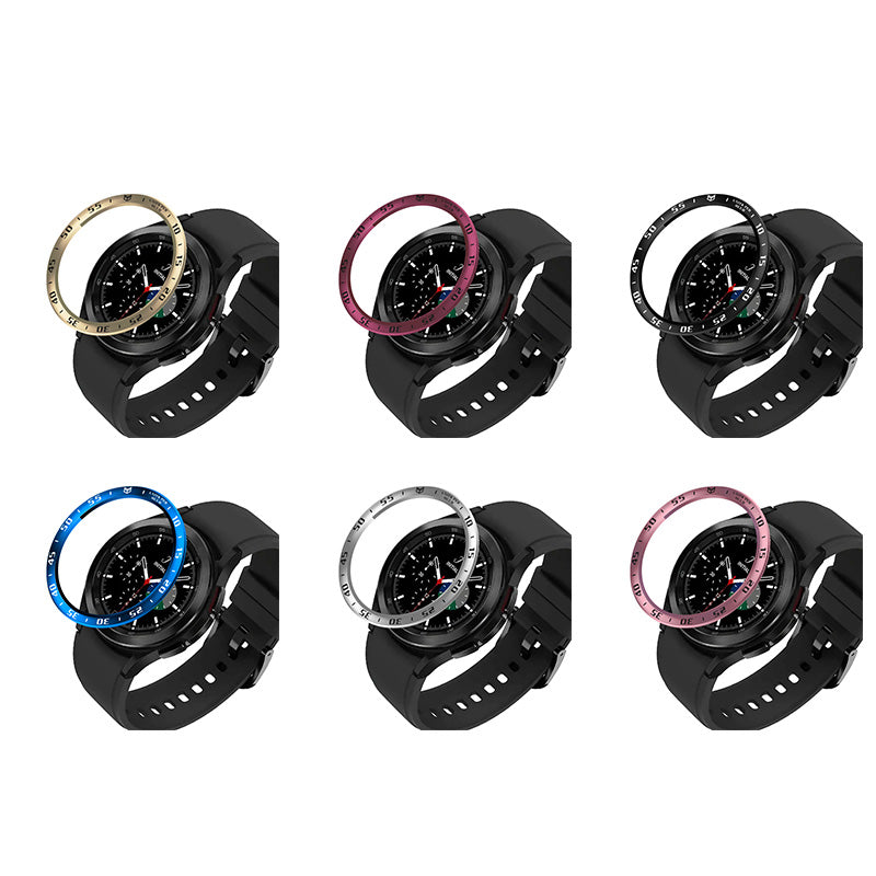 Time Scale Design Stainless Steel Watch Protective Bezel Decor Ring for Samsung Galaxy Watch4 Classic 46mm