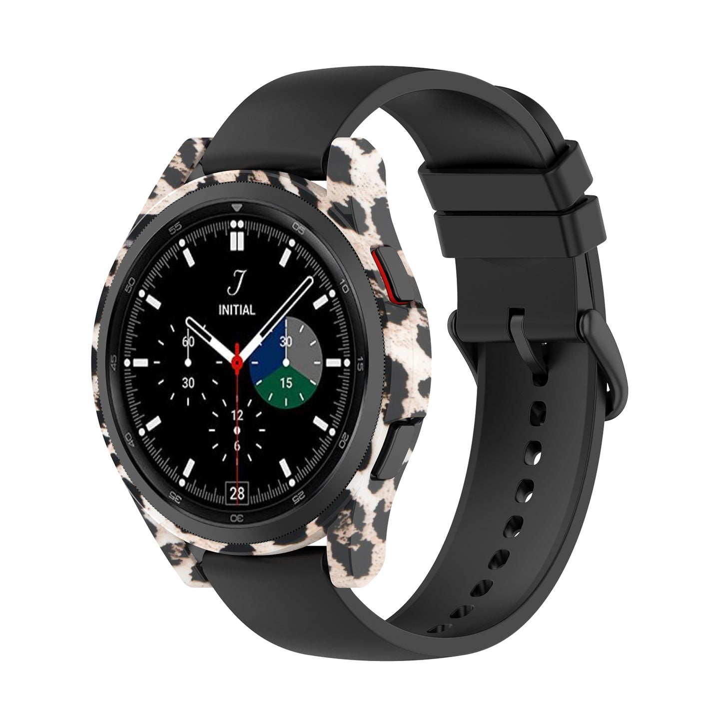 Half Hollowed Watch Cover PC Anti-Scratch Protection Frame Shell for Samsung Galaxy Watch4 Classic 46mm