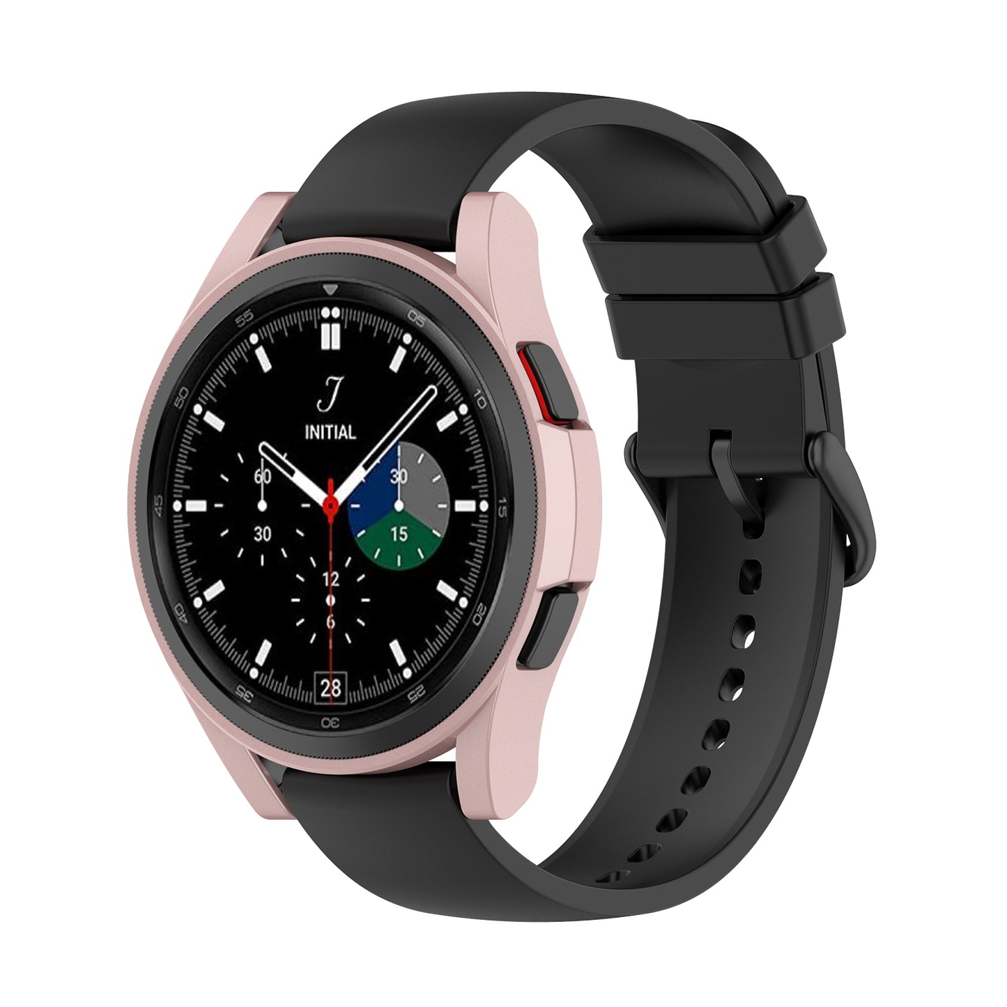 Half Hollowed Watch Cover PC Anti-Scratch Protection Frame Shell for Samsung Galaxy Watch4 Classic 46mm