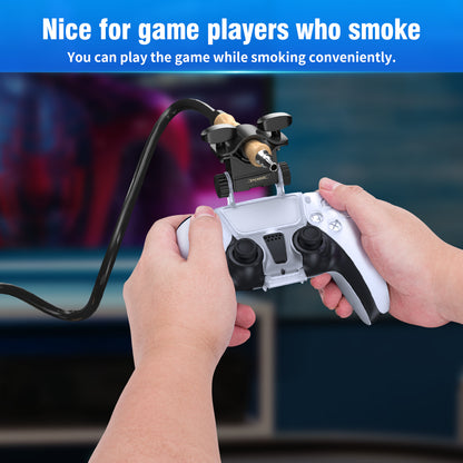 DOBE TP5-0573 Adjustable Game Smoke Pipe Holder Clip Hookah Gamepad Joystick Clamp Bracket for PS5 Wireless Controller