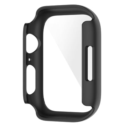 2 in 1 Full Protection Scratch Resistant Hard PC Case with Tempered Glass Screen Cover for Apple Watch Series 7 45mm / Series 8 45mm