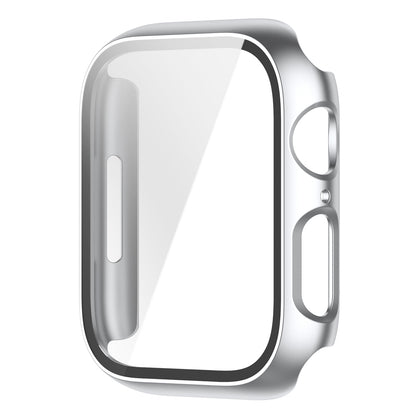 2 in 1 Full Protection Scratch Resistant Hard PC Case with Tempered Glass Screen Cover for Apple Watch Series 7 45mm / Series 8 45mm