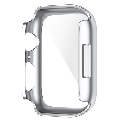 2 in 1 Full Protection Scratch Resistant Hard PC Case with Tempered Glass Screen Cover for Apple Watch Series 7 45mm / Series 8 45mm