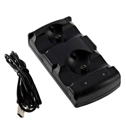 2 in 1 Dual Ports Charging Dock Multifunction Charging Station with Light Indicator for PS3/PS3 Move Controller