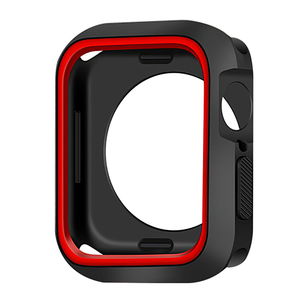 Soft Silicone Dual Color Smart Watch Protective Case Cover Frame for Apple Apple Watch Series 7 45mm / Series 8 45mm