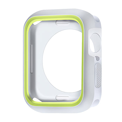 Soft Silicone Dual Color Smart Watch Protective Case Cover Frame for Apple Apple Watch Series 7 45mm / Series 8 45mm