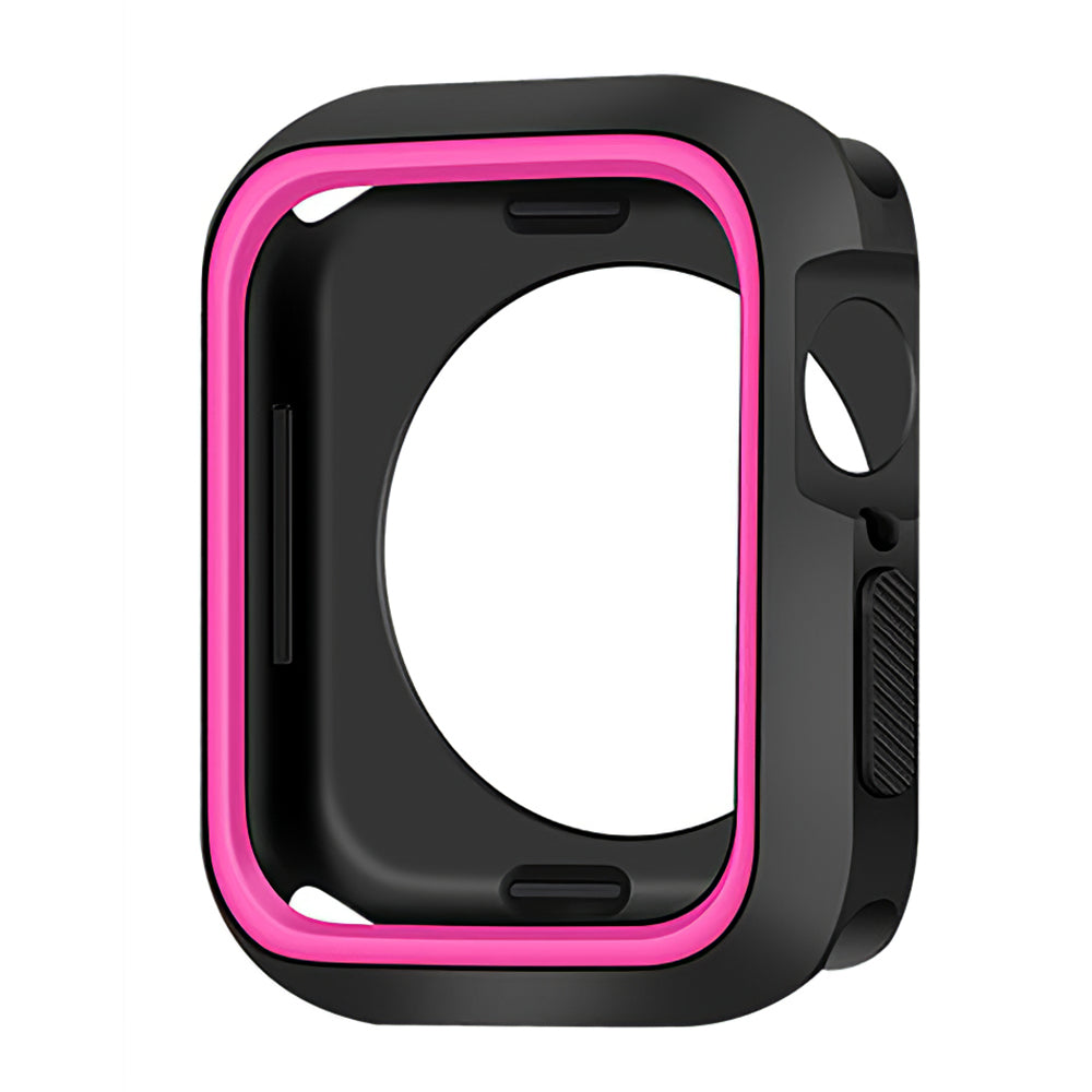 Soft Silicone Dual Color Smart Watch Protective Case Cover Frame for Apple Apple Watch Series 7 45mm / Series 8 45mm