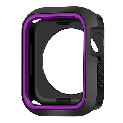 Soft Silicone Dual Color Smart Watch Protective Case Cover Frame for Apple Apple Watch Series 7 45mm / Series 8 45mm