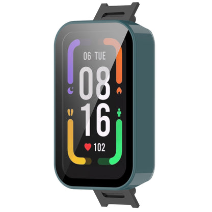 Built-in with Tempered Glass Screen Protector Anti-drop PC Watch Case for Xiaomi Redmi Smart Band Pro