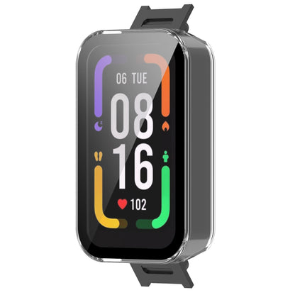 Built-in with Tempered Glass Screen Protector Anti-drop PC Watch Case for Xiaomi Redmi Smart Band Pro