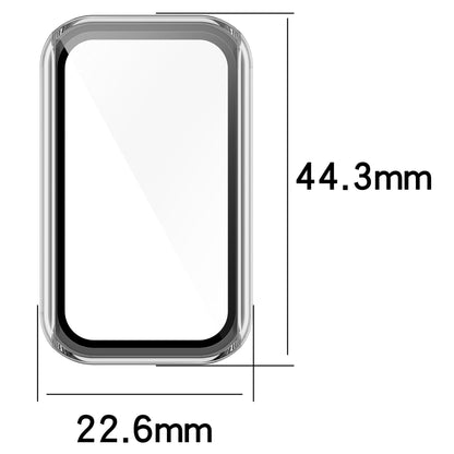 Built-in with Tempered Glass Screen Protector Anti-drop PC Watch Case for Xiaomi Redmi Smart Band Pro