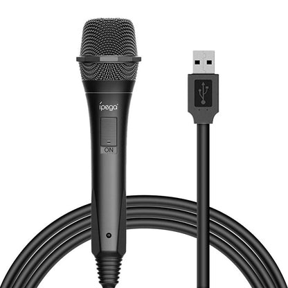 IPEGA PG-9209 USB 2.0 Karaoke Mic Handheld Wired Microphone for PS4/Wii U/Nintendo Switch