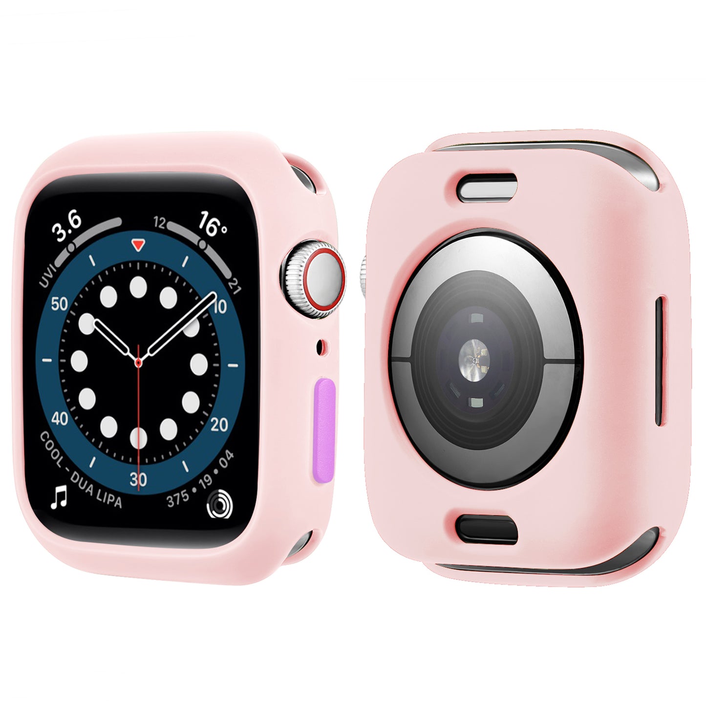 Candy Color Button Covered Soft TPU Protective Watch Case for Apple Watch Series 7 / 8 41mm