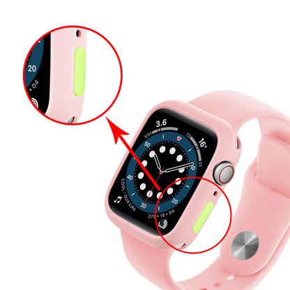 Candy Color Soft TPU Smart Watch Protective Case Shell with Enclosed Button Cover for Apple Watch Series 7 45mm / Series 8 45mm