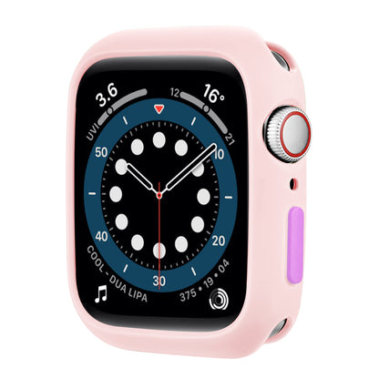 Candy Color Soft TPU Smart Watch Protective Case Shell with Enclosed Button Cover for Apple Watch Series 7 45mm / Series 8 45mm