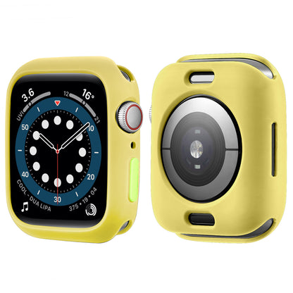 Candy Color Soft TPU Smart Watch Protective Case Shell with Enclosed Button Cover for Apple Watch Series 7 45mm / Series 8 45mm