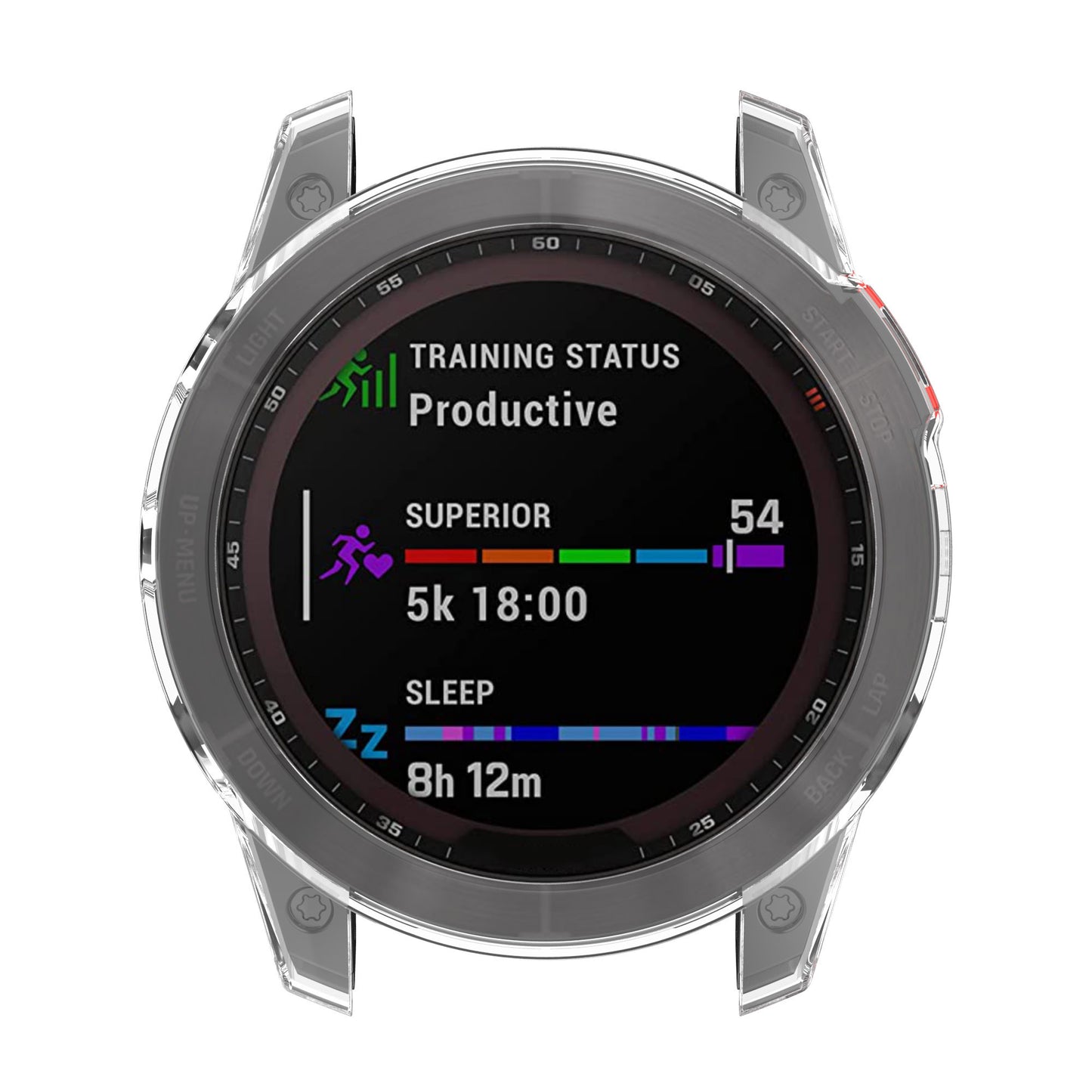 For Garmin Epix Gen2 Anti-fall Anti-scratch Transparent Watch Case Durable TPU Protective Cover