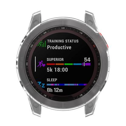 For Garmin Epix Gen2 Anti-fall Anti-scratch Transparent Watch Case Durable TPU Protective Cover