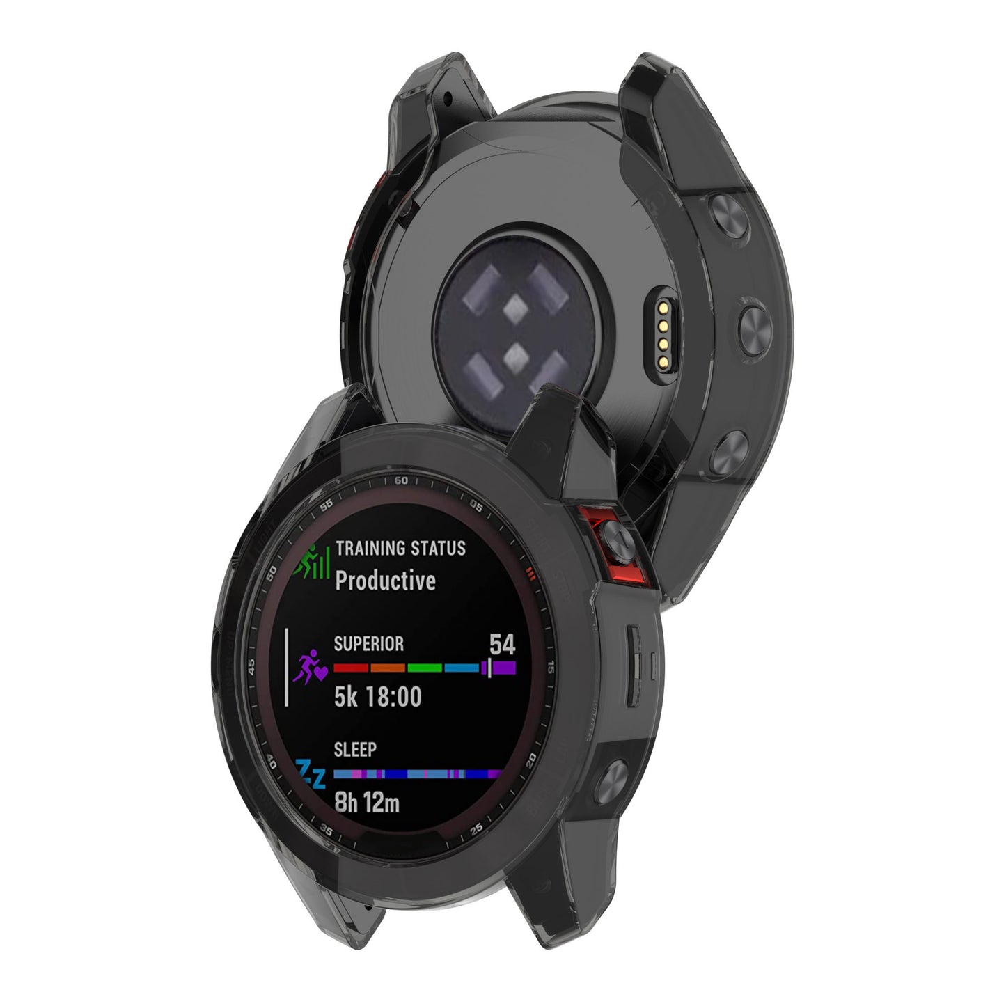 For Garmin Epix Gen2 Anti-fall Anti-scratch Transparent Watch Case Durable TPU Protective Cover