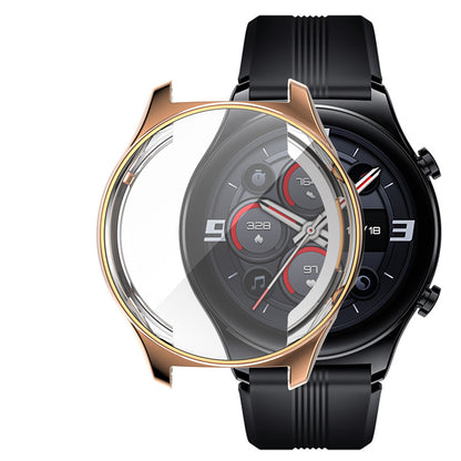 For Honor Watch GS3 Electroplating TPU Watch Protective Frame Full Coverage Anti-drop Case