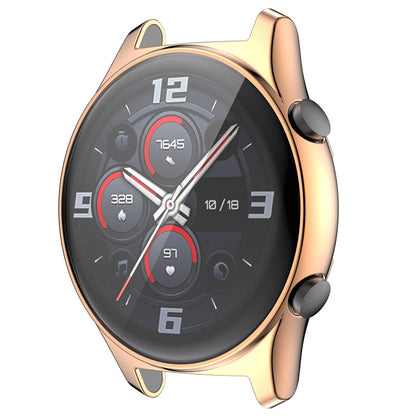 For Honor Watch GS3 Electroplating TPU Watch Protective Frame Full Coverage Anti-drop Case