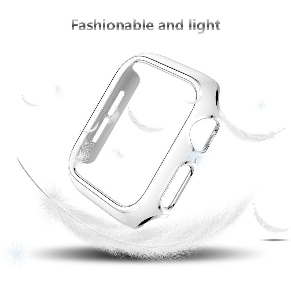 For Apple Watch Series 4 / 5 / 6 44mm / SE 44mm / SE (2022) 44mm Stylish Dual Color Watch Case PC Electroplating Anti-scratch Half Protective Cover