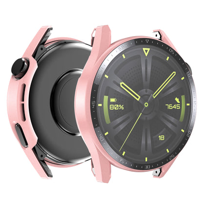 For Huawei Watch GT 3 46mm Hard PC Matte Smart Watch Case+HD Tempered Glass Dial Plate Design Screen Protector