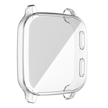 For Garmin Venu Sq Soft TPU Electroplated Frame Watch Case Full Protection Screen Protector Cover