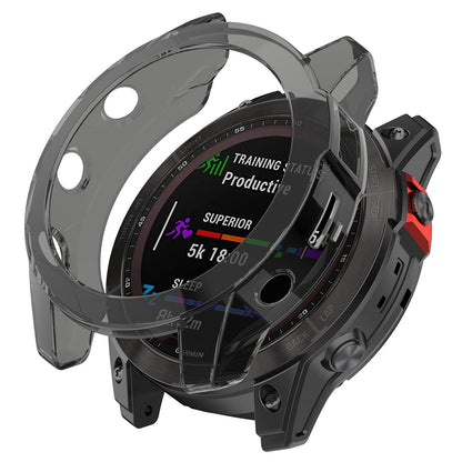 For Garmin Fenix 7 Watch Case Anti-scratch Transparent Soft TPU Protective Cover