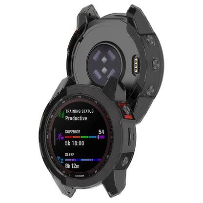 For Garmin Fenix 7 Watch Case Anti-scratch Transparent Soft TPU Protective Cover