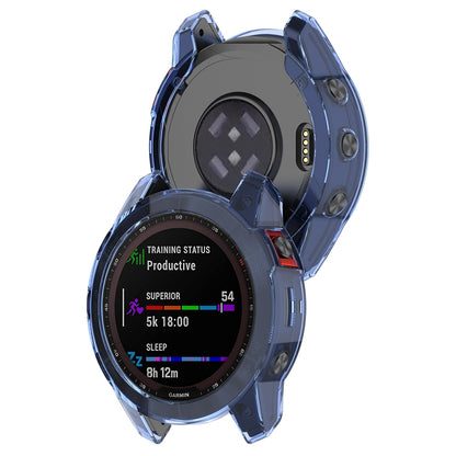 For Garmin Fenix 7 Watch Case Anti-scratch Transparent Soft TPU Protective Cover