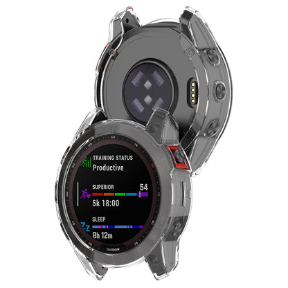 For Garmin Fenix 7 Watch Case Anti-scratch Transparent Soft TPU Protective Cover