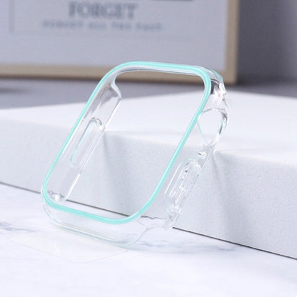 For Apple Watch Series 7 / 8 41mm Luminous Hard PC Bumper Case Hollow-out Clear Protective Cover Frame