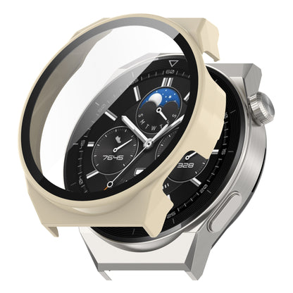 For Huawei Watch GT 3 Pro 46mm Anti-drop Hard PC Watch Case Cover with Tempered Glass Screen Protector