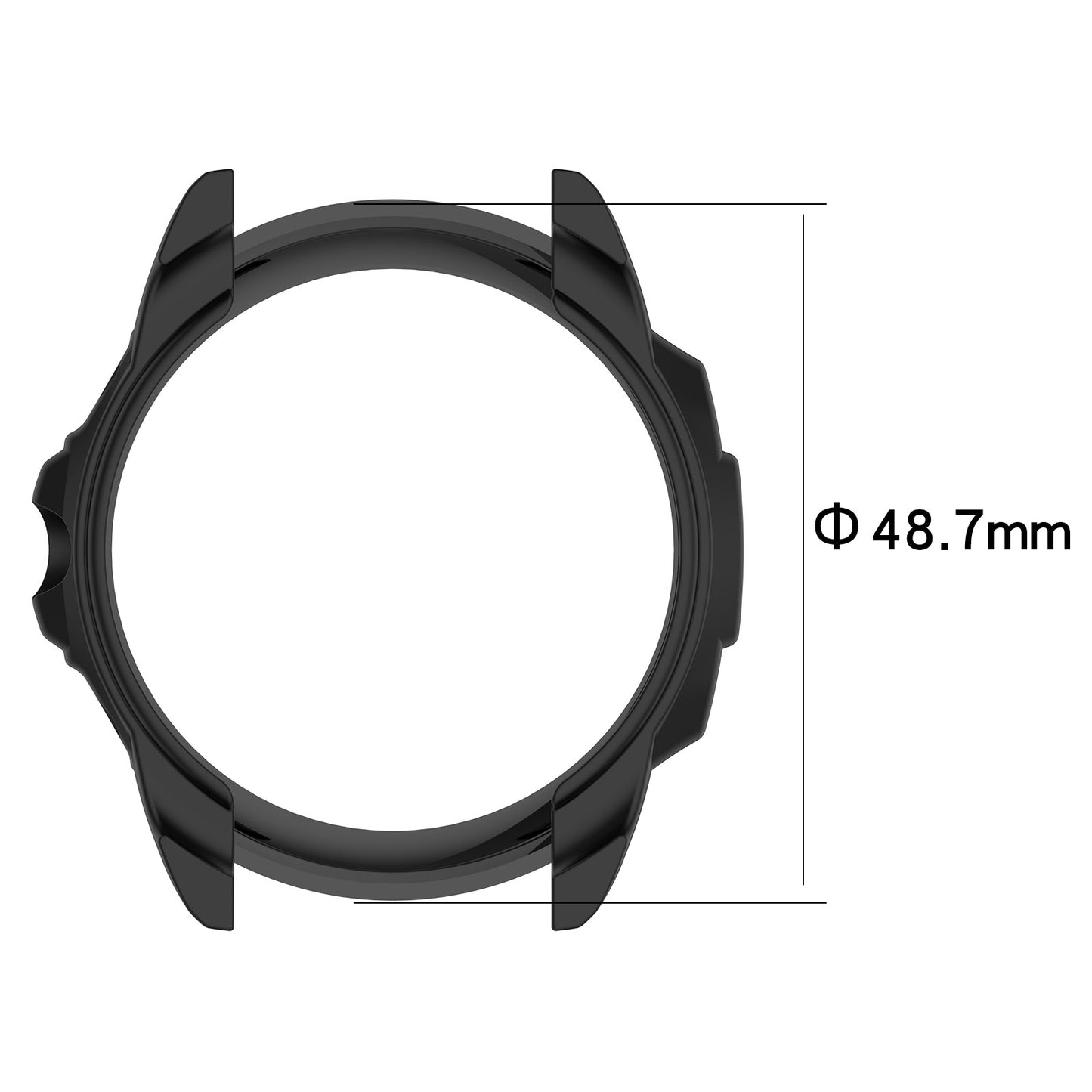 For Fossil Gen 6 Well-protected Flexible TPU Hollow-out Watch Case Protective Cover 44mm