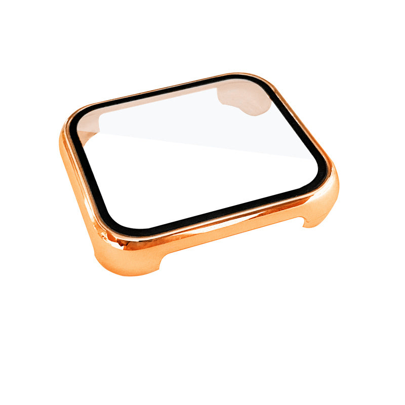 For Oppo Watch 2 46mm Electroplating Case Hard PC Protective Cover with Anti-wear Tempered Glass Film