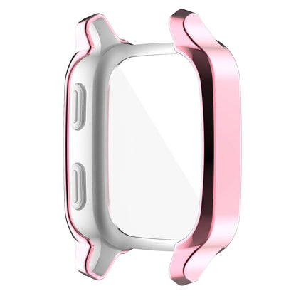 For Garmin Venu Sq / Venu Sq Music / Venu Sq 2 / Venu Sq 2 Music Soft TPU Watch Case Electroplate Edges Full Coverage Shockproof Bumper Protective Cover