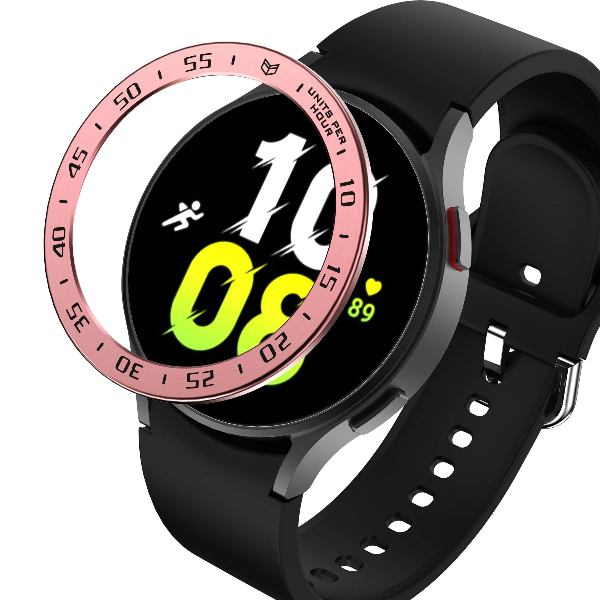 For Samsung Galaxy Watch 5 44mm Bezel Ring Styling Frame Case Anti-scratch Watch Cover with Dial Plate