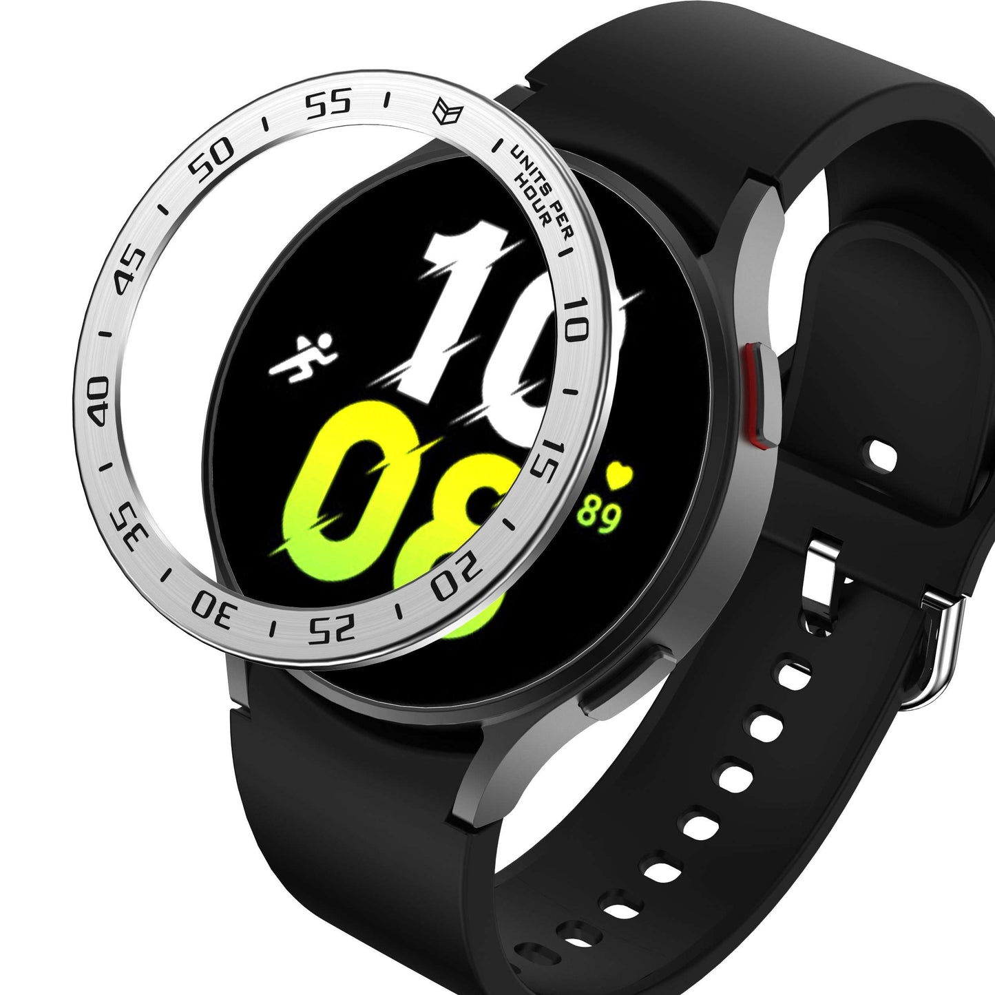 For Samsung Galaxy Watch 5 44mm Bezel Ring Styling Frame Case Anti-scratch Watch Cover with Dial Plate