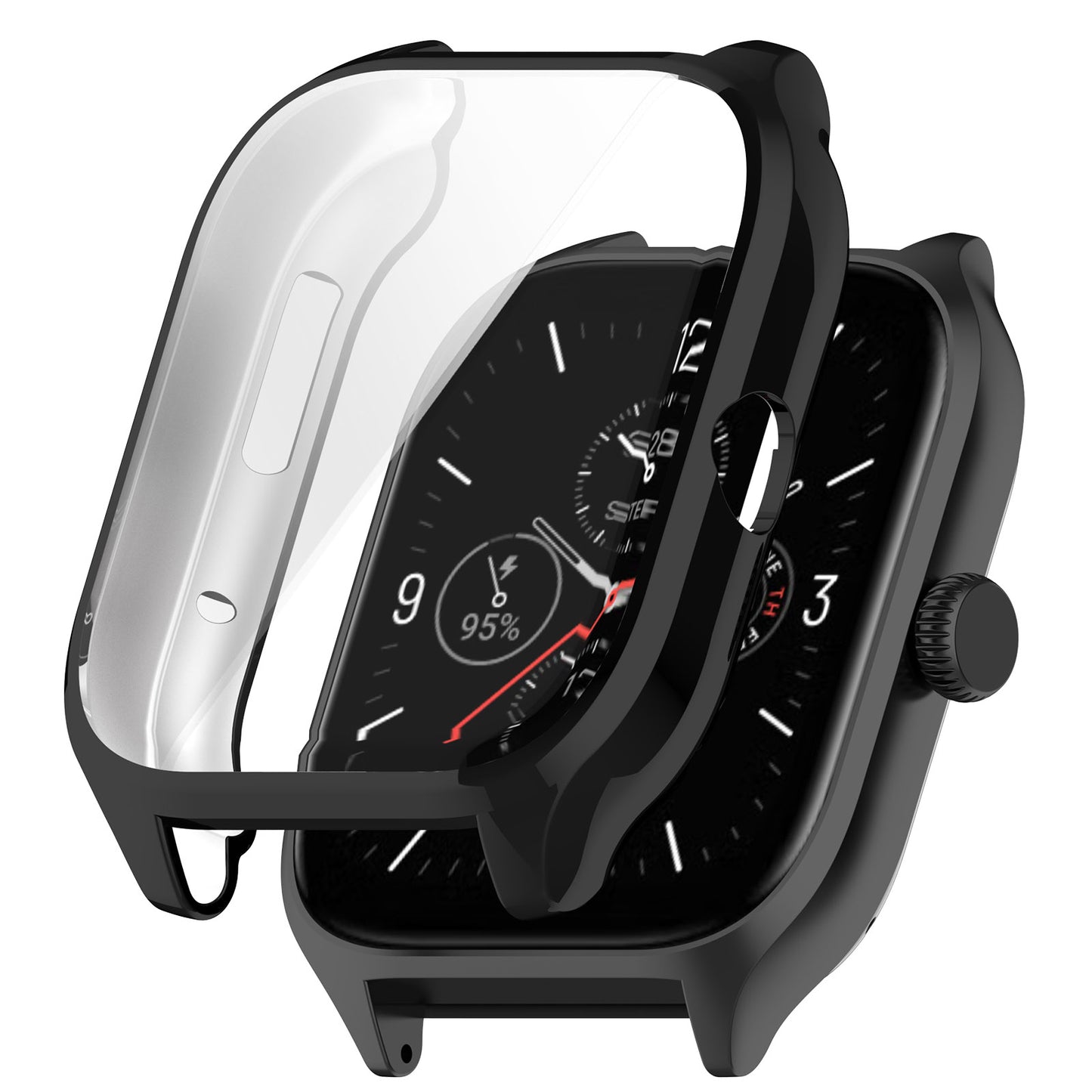 Electroplating Watch Case For Huami Amazfit GTS 4, Soft TPU Anti-Scratch All-inclusive Shell Cover