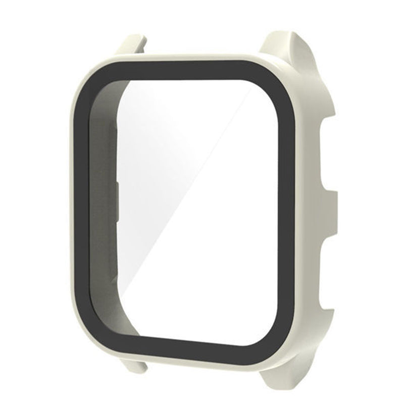 For Garmin Venu Sq 2 Hard PC Cover Full Coverage Shockproof Watch Cover with Tempered Glass Screen Protector