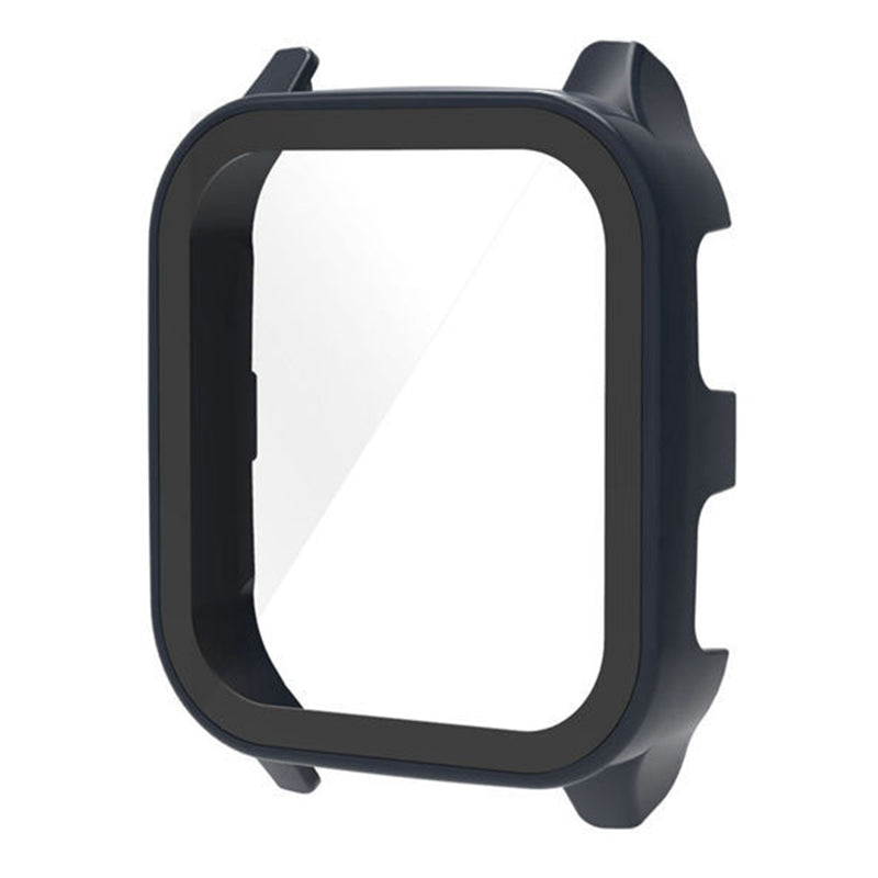 For Garmin Venu Sq 2 Hard PC Cover Full Coverage Shockproof Watch Cover with Tempered Glass Screen Protector