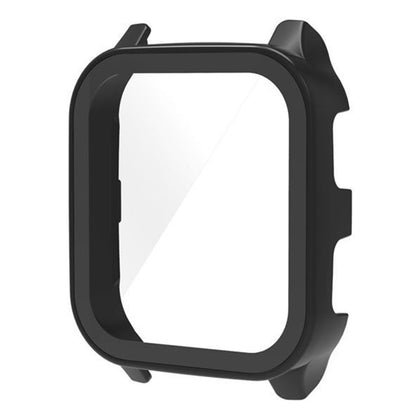 For Garmin Venu Sq 2 Hard PC Cover Full Coverage Shockproof Watch Cover with Tempered Glass Screen Protector