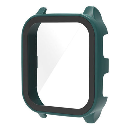 For Garmin Venu Sq 2 Hard PC Cover Full Coverage Shockproof Watch Cover with Tempered Glass Screen Protector