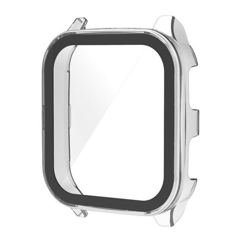 For Garmin Venu Sq 2 Hard PC Cover Full Coverage Shockproof Watch Cover with Tempered Glass Screen Protector