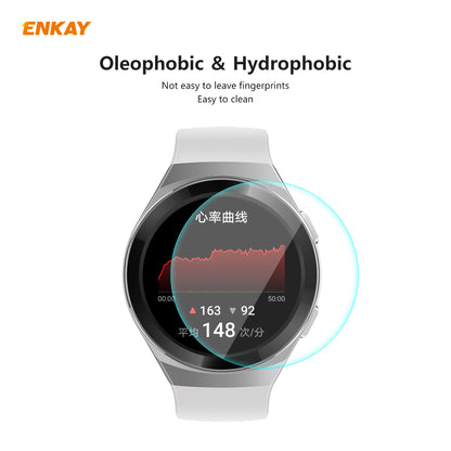 HAT PRINCE 0.2mm 9H 2.15D Tempered Glass Screen Film for Huawei Watch GT 2e 46mm Vitality Edition