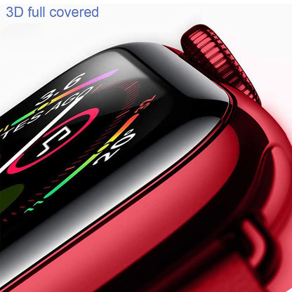 3D Curved Edge Full Glue Full Coverage Waterproof HD Tempered Glass Screen Protector for Apple Watch Series 7 41mm