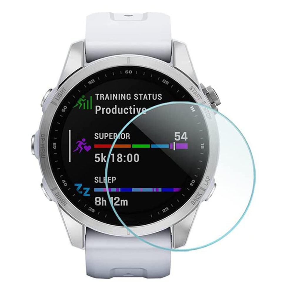 For Garmin Fenix 7S Tempered Glass Screen Protector 0.3mm 2.5D Hot Bending Explosion-proof Clear Protective Film